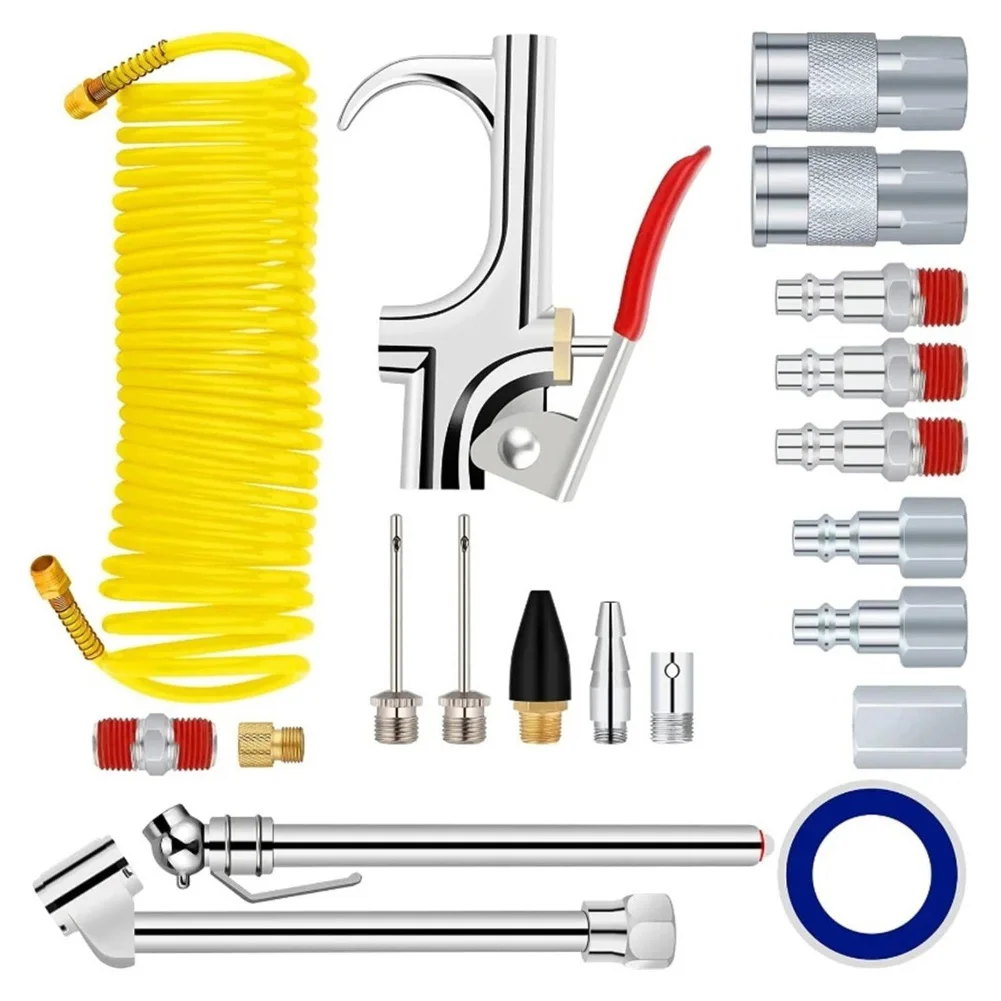 

Набор пневматических инструментов из 20 предметов для чистки воздуховодов автомобильных кондиционеров, разработанный для техников и любителей DIY, с корпусом из сплава