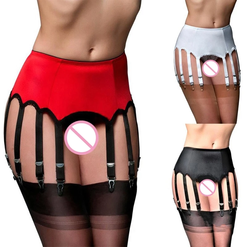 Garter Belts/Sexy Suspender Belt with 10 Straps Plastic Clip for Women's Stockings/Lingerie (Garter Belt Solds Only)