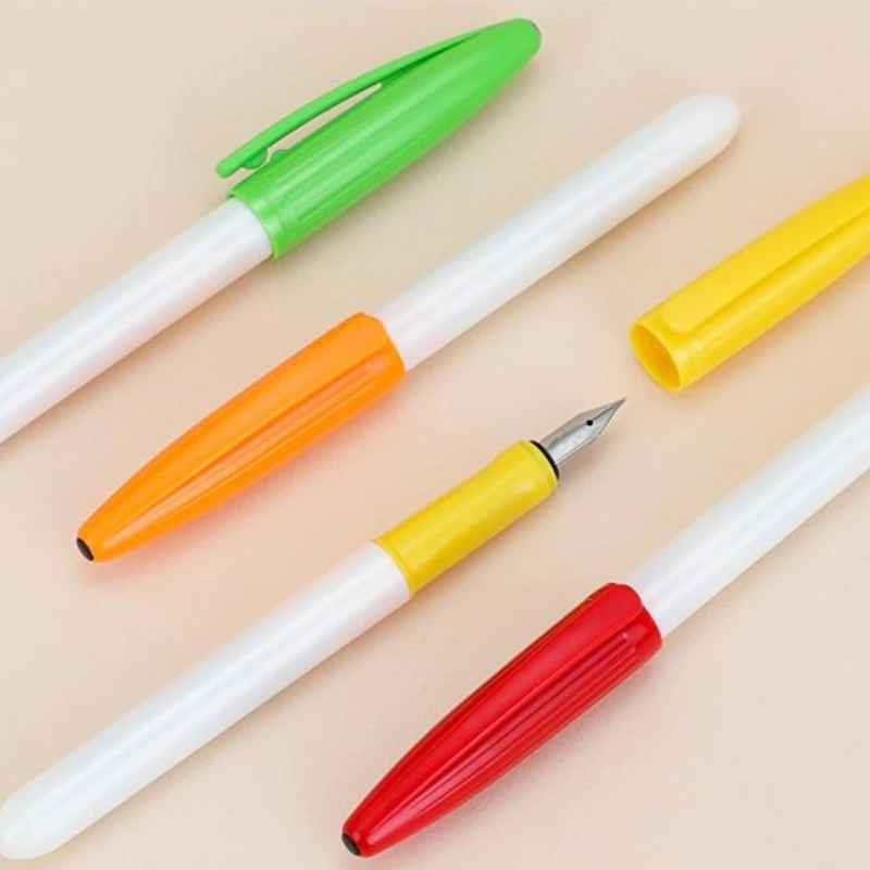 Jinhao Student Fountain Pen Umbrella Shaped Design for Specific Upright Posture for Boys Girls Ink Bags for Handwriting Practice