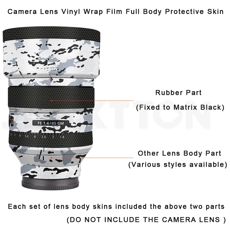 85 1.4 Camera Lens Vinyl Wrap Film Sticker Full Body Protective Skin Anti-scratch Protector Coast Decal for Sony FE 85mm F1.4 GM