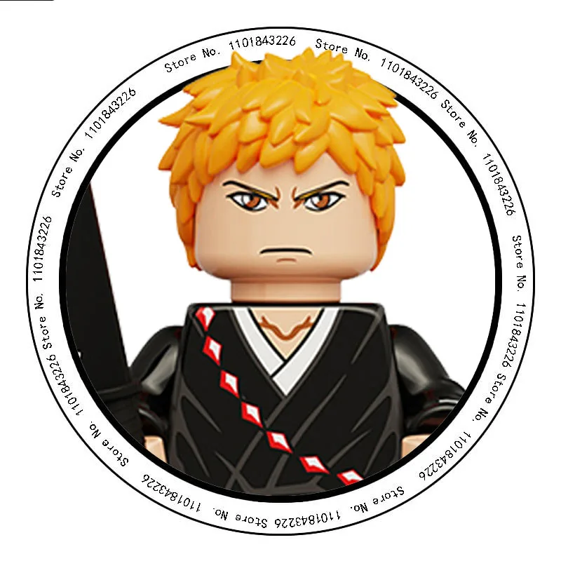 BLEACH-Jujutsu Kaisen Anime Blocos De Construção, Mini Figuras De Ação, Brinquedo Dos Desenhos Animados, Presente de Natal, Compatível com LoG