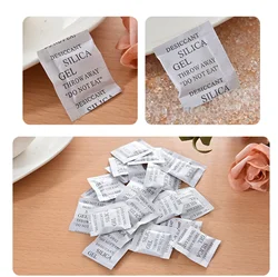 1g 50/100/200/500 packs Non Toxic Silica Gel Desiccant Damp Kitchen Room Living Moisture Dehumidifier Absorber Bag