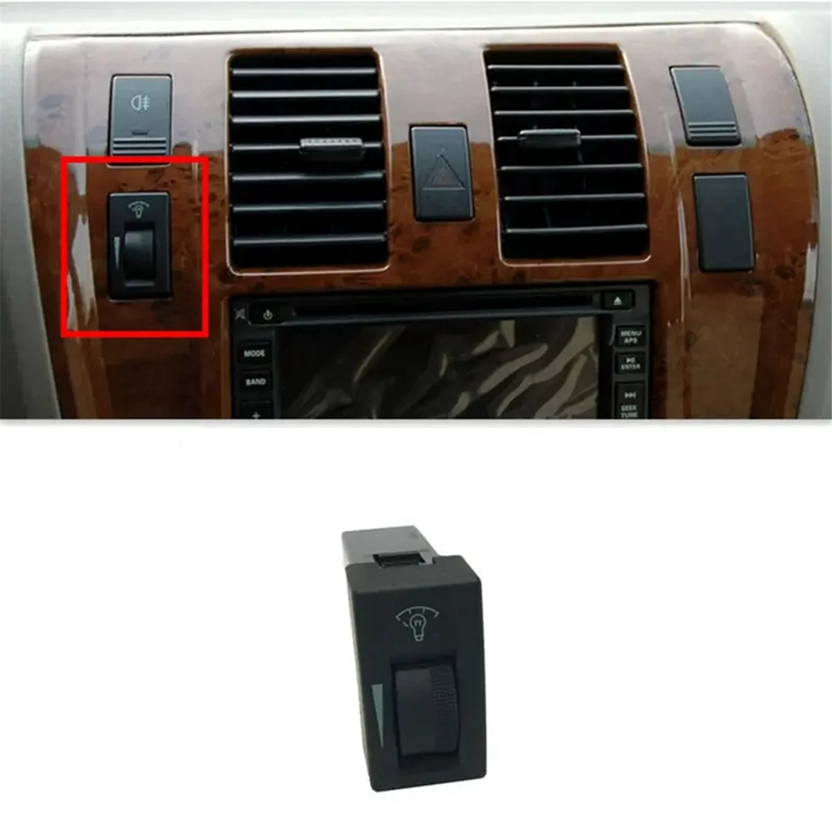 Automotive Instrument Cluster Switch Brightness Adjustment Switch for Hyundai Terracan 2001-2007