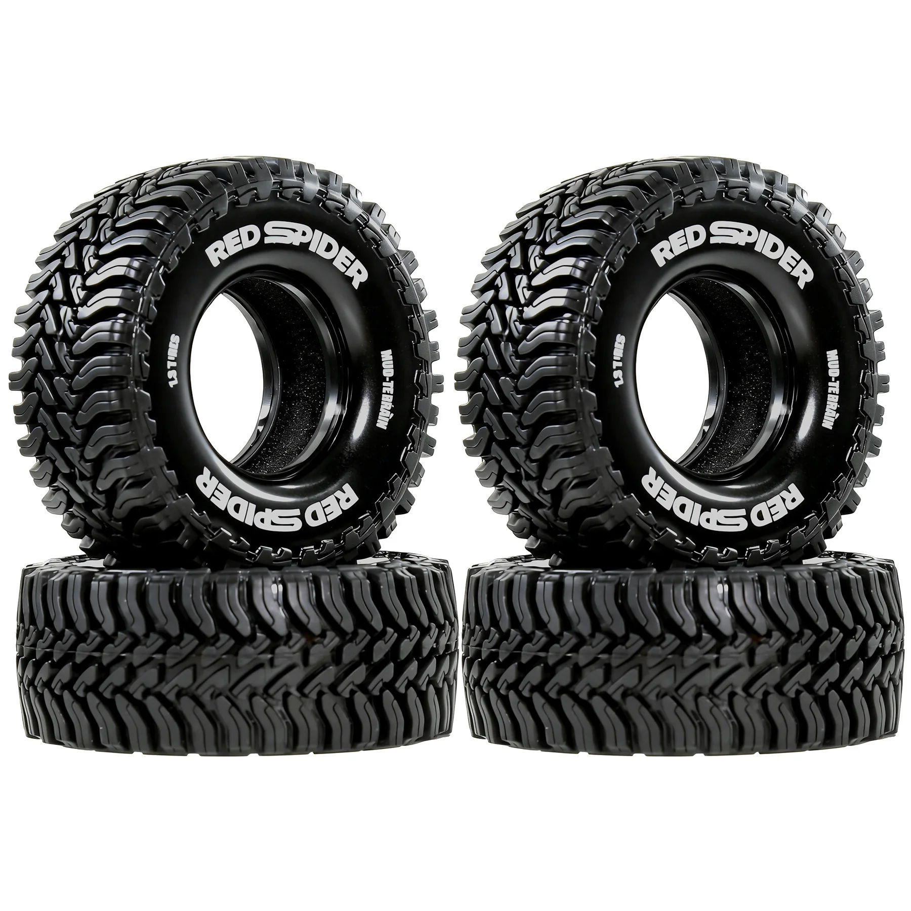 1,3-Zoll RC Crawler-Reifen mit Schaumstoffeinsätzen, 68mm All-Terrain für 1/18 TRX4M FCX18, 1/24 SCX24 AX24 FCX24 Crawler Upgrade-Teile