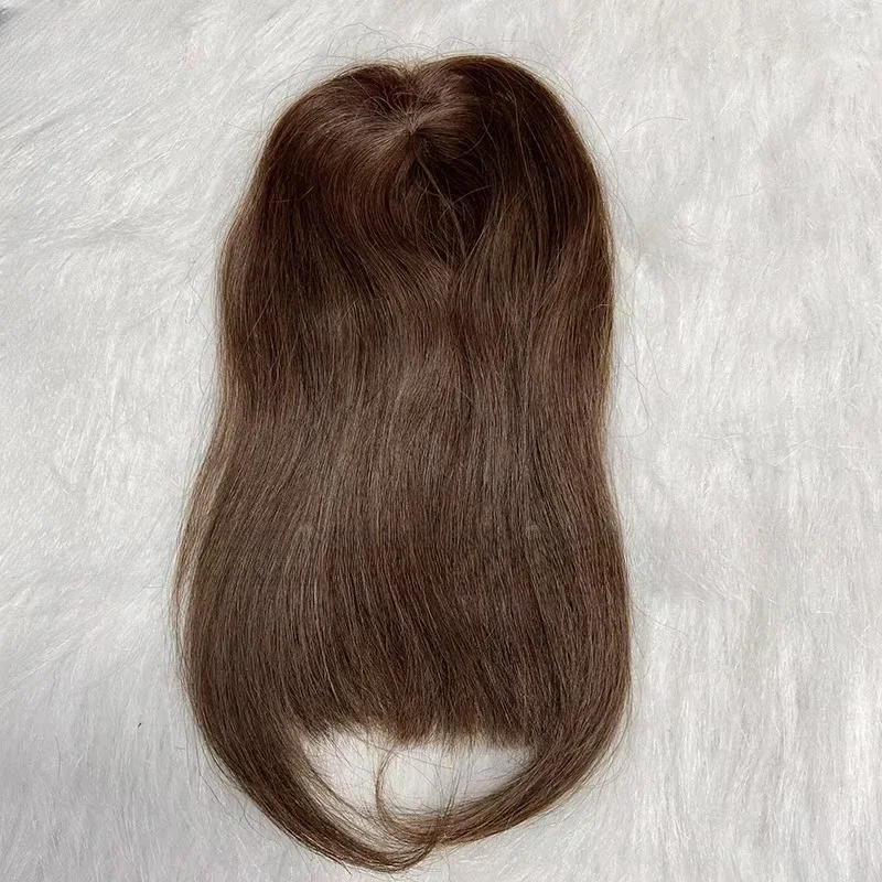 Natural hair bangs, human extensions, clips, soft and shiny degree of integration with your own hair