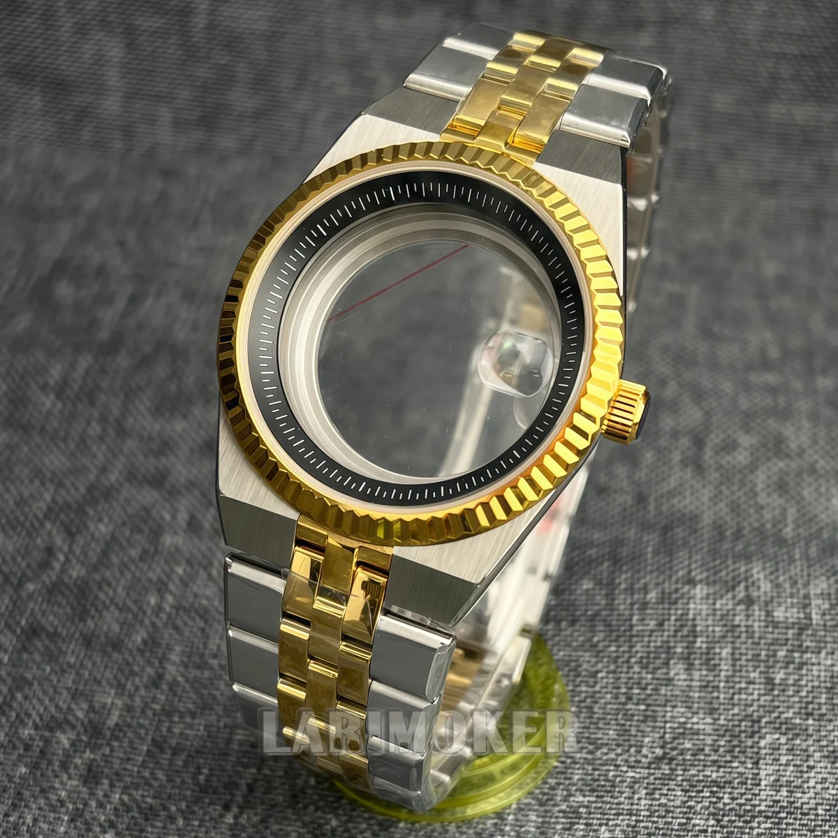 36mm/40mm Stainless Steel Case Groove Bezel Sapphire Glass Watch Parts Suitable For NH35A NH34A NH36 ETA2824 PT5000 Movement