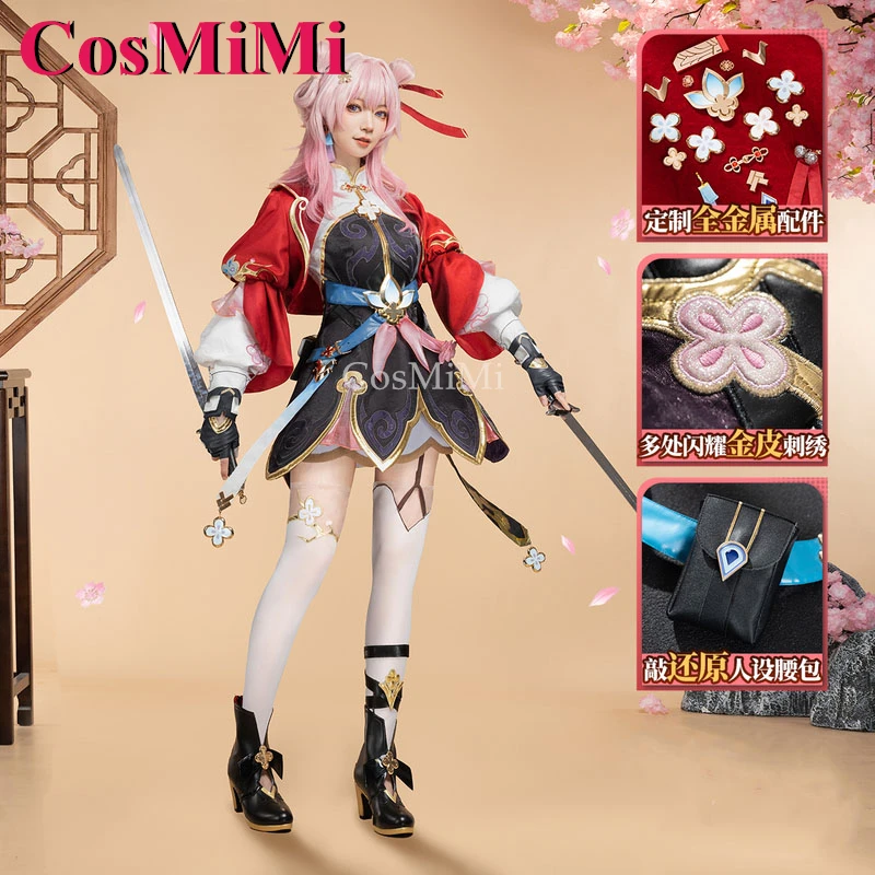 CosMiMi Game Honkai: Star Rail March 7th Cosplay Costume Little Junior Sweet Gorgeous Uniform Carnival Party Role Play Clothing