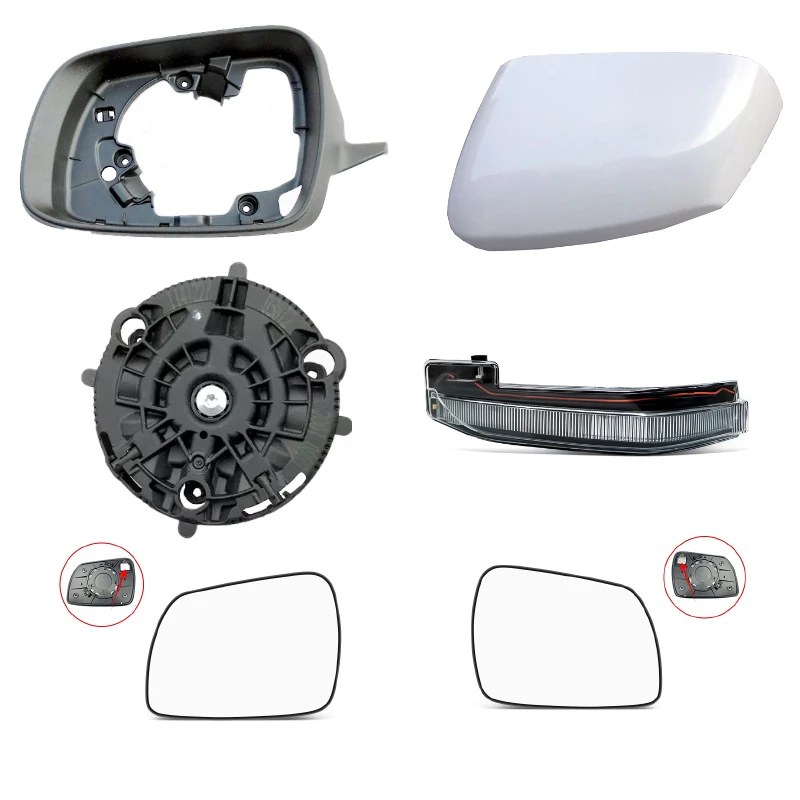 Voor Kia Sportager 11-23 Achteruitkijkspiegel Accessorie Reverse Spiegel Glas Met Elektrische Heatingspiegel Frameturning Lighdisc Motor