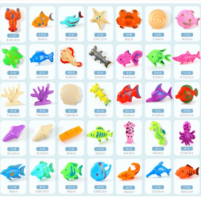 Детские игрушки для рыбалки, магнитный двусторонний киоск, объемный поддельный киоск для рыб, 3D головоломка для рыб, имитация рыбы, веселая игра для рыбалки на воде