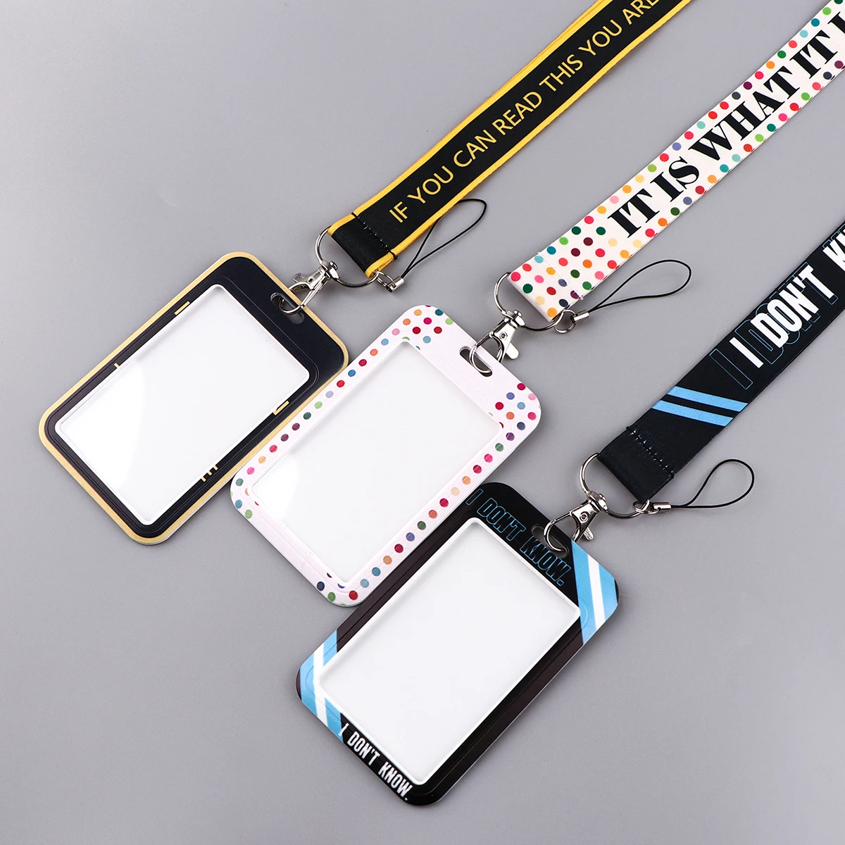 Novel penawaran harga harian tali leher Lanyard untuk gantungan kunci kartu kredit pemegang ID tas Travel Bank Bus kartu bisnis untuk penggemar