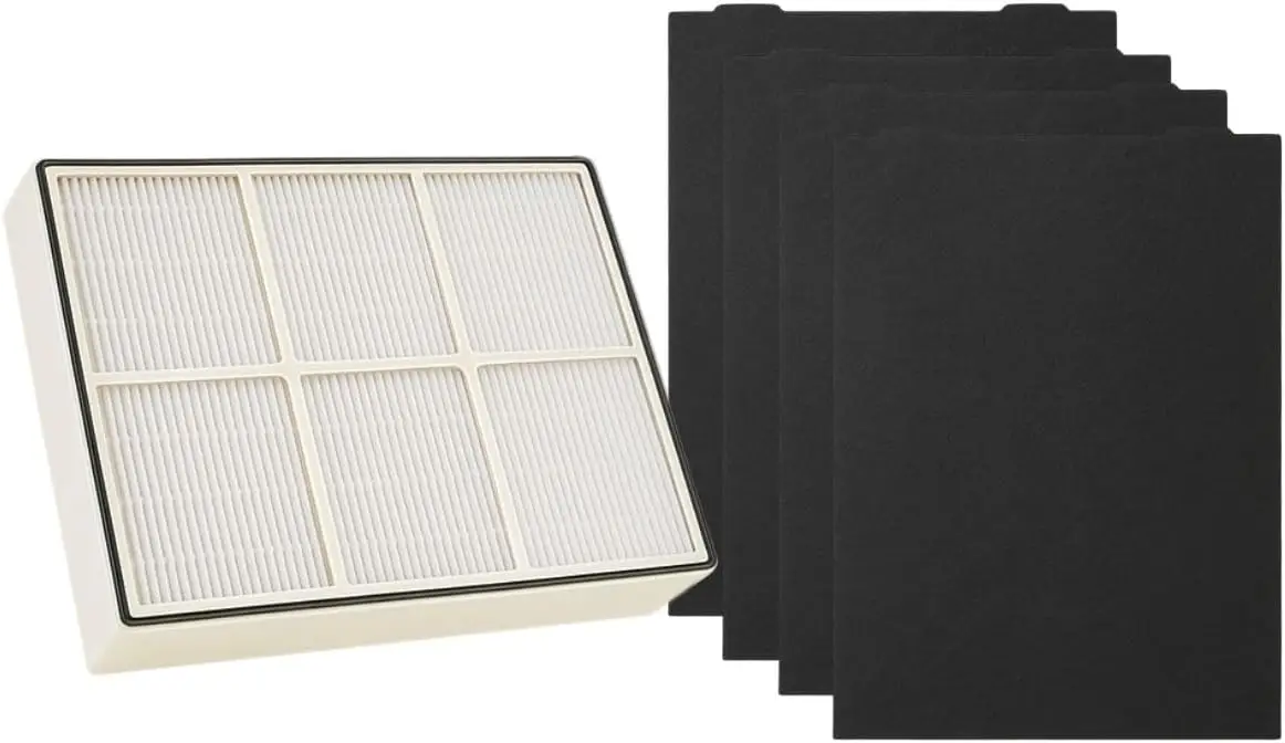 

True HEPA Filter (Small) with 4 Pre-Carbon Filters Compatible with Whirlpool Whispure Air Purifier Models AP150, AP250, AP250
