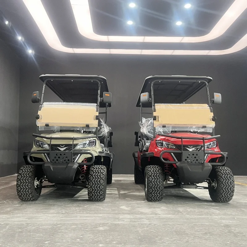

48V 60V 72V Solar Panels Battery Operated Golf Buggy Scooter Off Road Car 4 Seat Electric Golf Cart With 3-Point Seatbelt