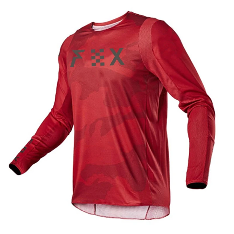 Men's Long Sleeve Motocross FHX Cycling Jerseys Downhill Mountain Bike MTB Shirts Offroad DH Bicycle Bike Jeresys Clothing