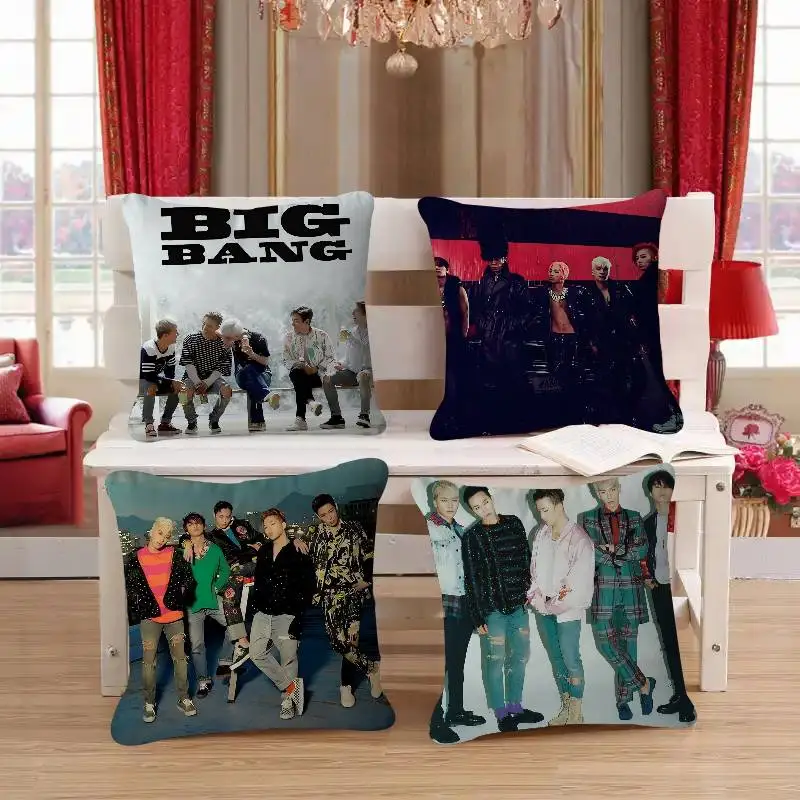 

K-Pop Group BIGBANG офисная подушка наволочка автомобильная подушка 45X45 см поясничная наволочка наволочка для дивана