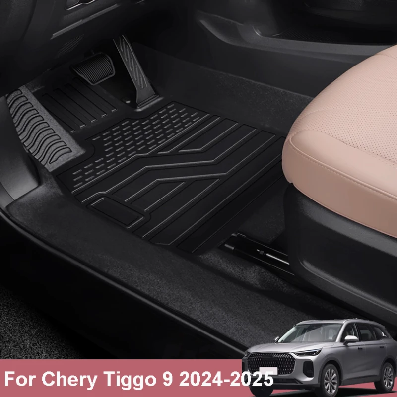 

For Chery Tiggo 9 2024 2025 Car Foot Pad Fully Enclosed Protection Interior Decoration Accessory TPE Material Waterproof