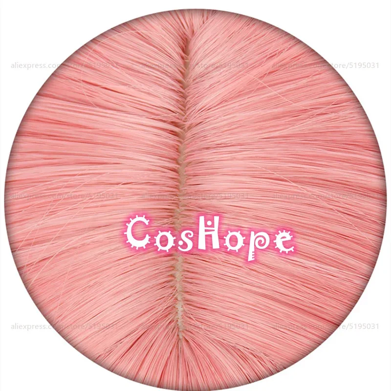 2025 Dori 50cm Medium Long Unisex Pink Wig Anime Cosplay Heat Resistant Synthetic Wigs Halloween