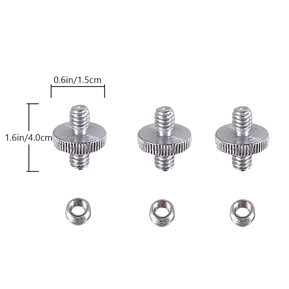

9 Pcs Camera Mount Accessories Tripod Screw Adapter Screws for Stand Cell Phone Holder Aluminum Alloy