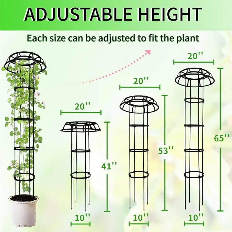 Garden Cucumber Trellis Mushroom Top Trellis For Climbing Plants Vegetable Support Frame For Vine Bean Cucumber Zucchini Grape