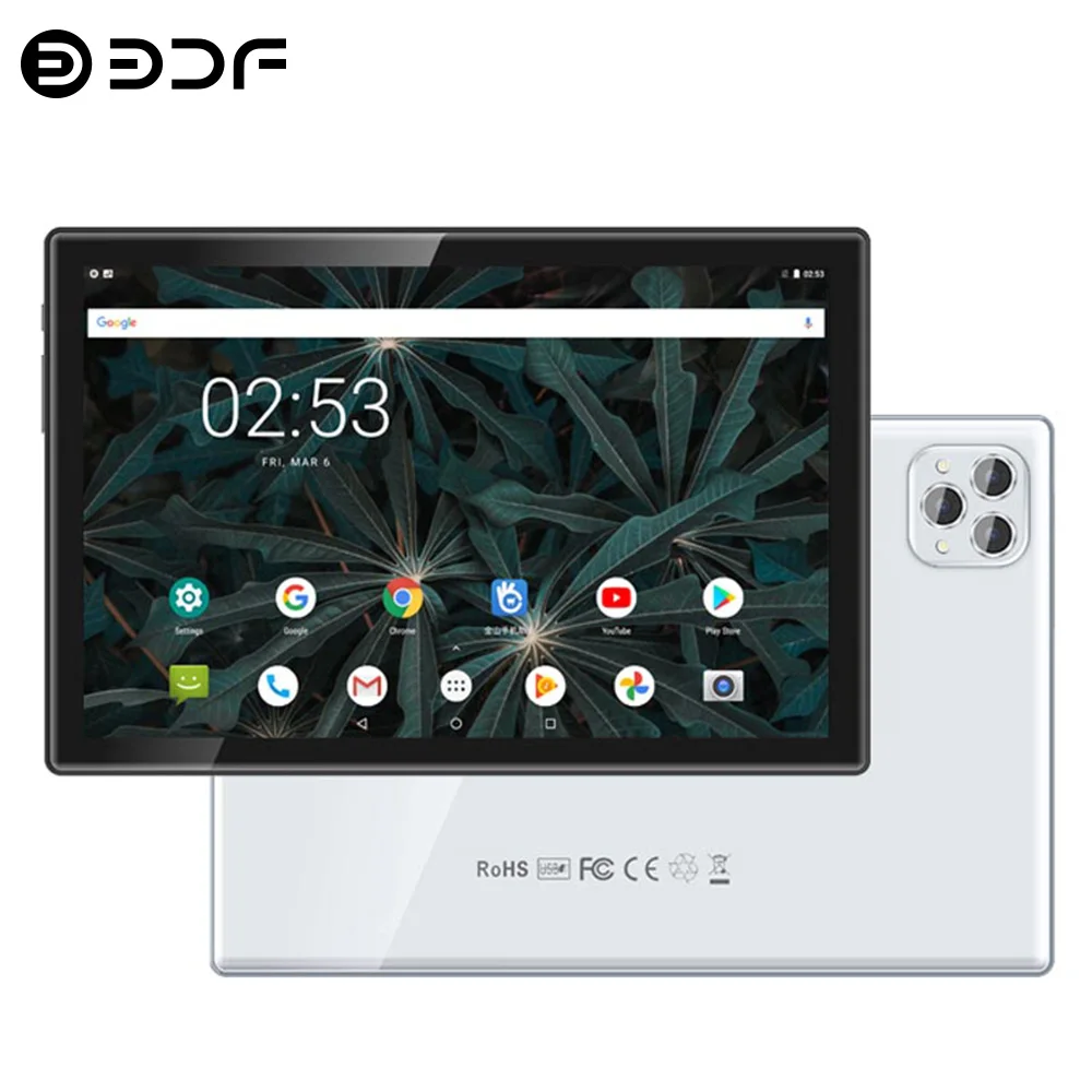 Tablette Android 12 de 10.1 Pouces avec 8 Go de RAM et 256 Go de ROM, Nouveauté 2024, Octa Core, Google Play, 3G, 4G, Permanence, Touriste, Epitouriste