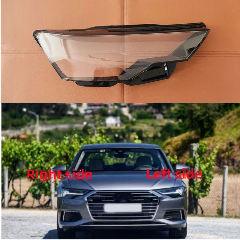 

For Audi A6 S6 C8 2019 2020 2021 Car Headlight cover Headlamp Lens Auto Shell Cover