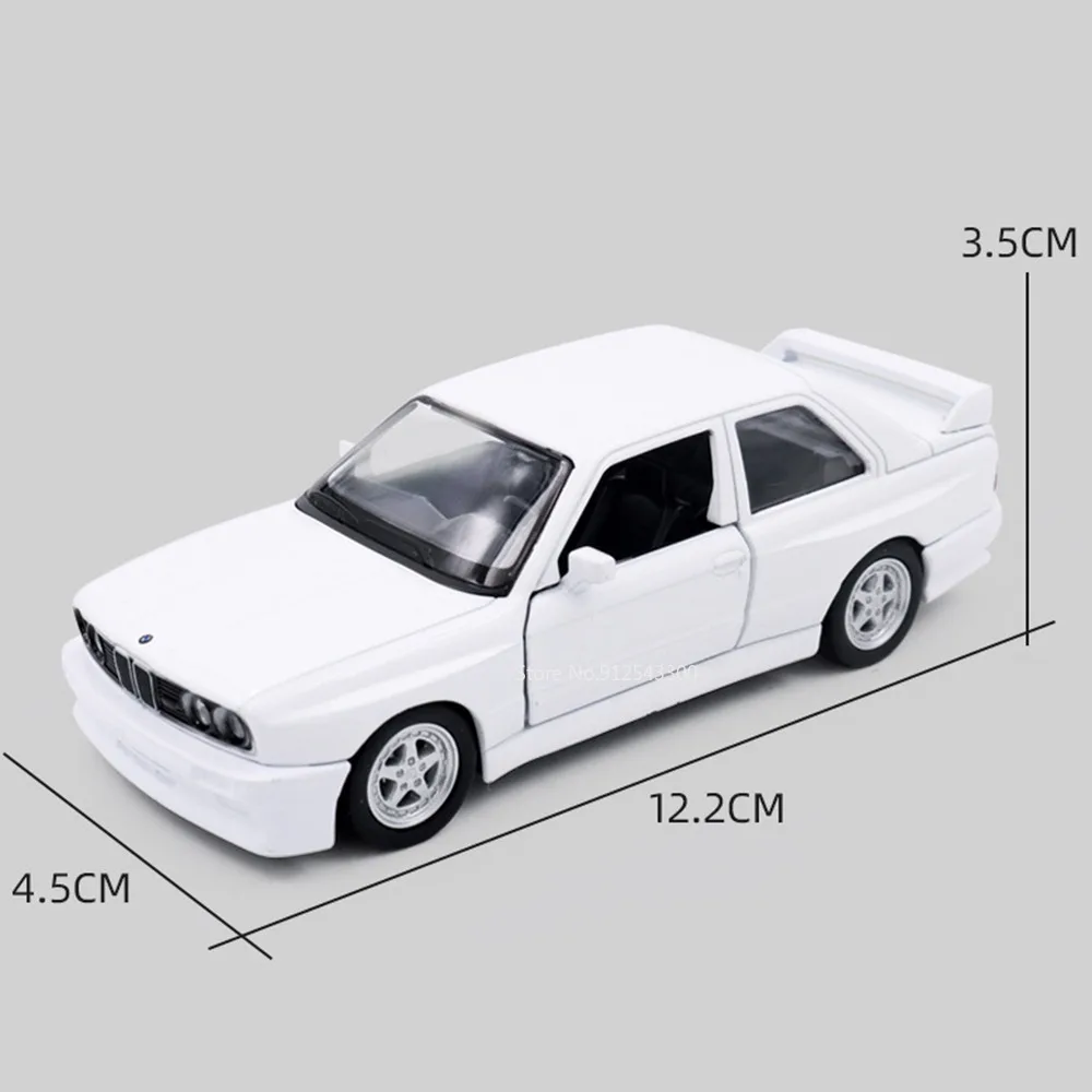 1/36 BMW M3 E30 1987 Metal Toy Model Car Alloy Diecasts Pull Back Car Model Toys for Kids Adult Birthday Holiday Gift Collection