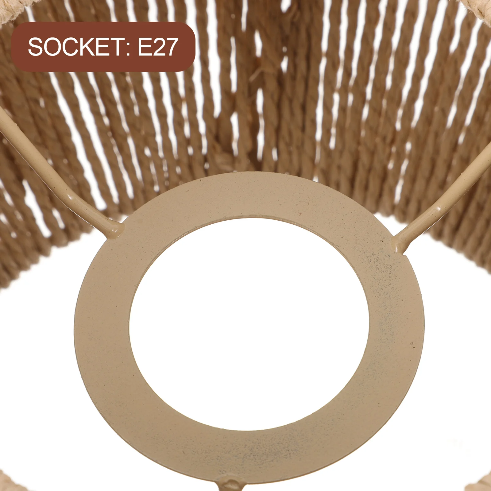 

Vintage Lampshade Chandelier Shades Ceiling Light Brown Paper Weaving Rope Home Decoration Durable High Grade