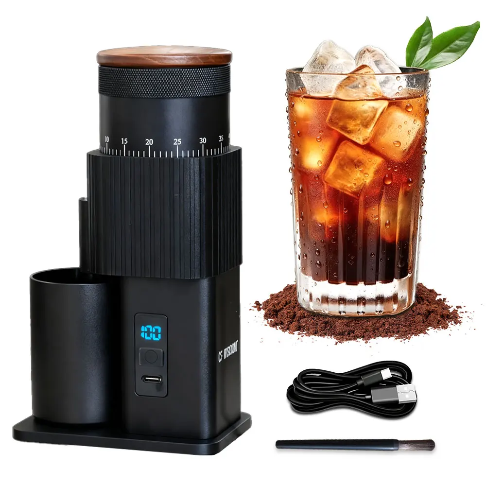 مطحنة القهوة الكهربائية، مطحنة القهوة، مطحنة حبوب القهوة، مطحنة الأزيز القابلة لإعادة الشحن عبر USB - هدية عيد الشكر وعيد الميلاد #1