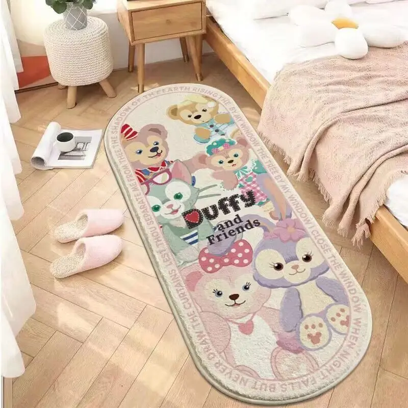 Disney Stellalou Winnie the Poodle Carpet Cartoon Anime Room Decoration Home Bedroom Bedside Mat Sofa Living Room Thickened Mat