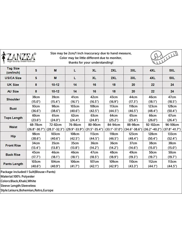 ZANZEA-Survêtement décontracté à col rond pour femme, pantalon à jambes larges en Y, ensembles assortis élégants, surdimensionné, solide, précieux, été, 2 pièces