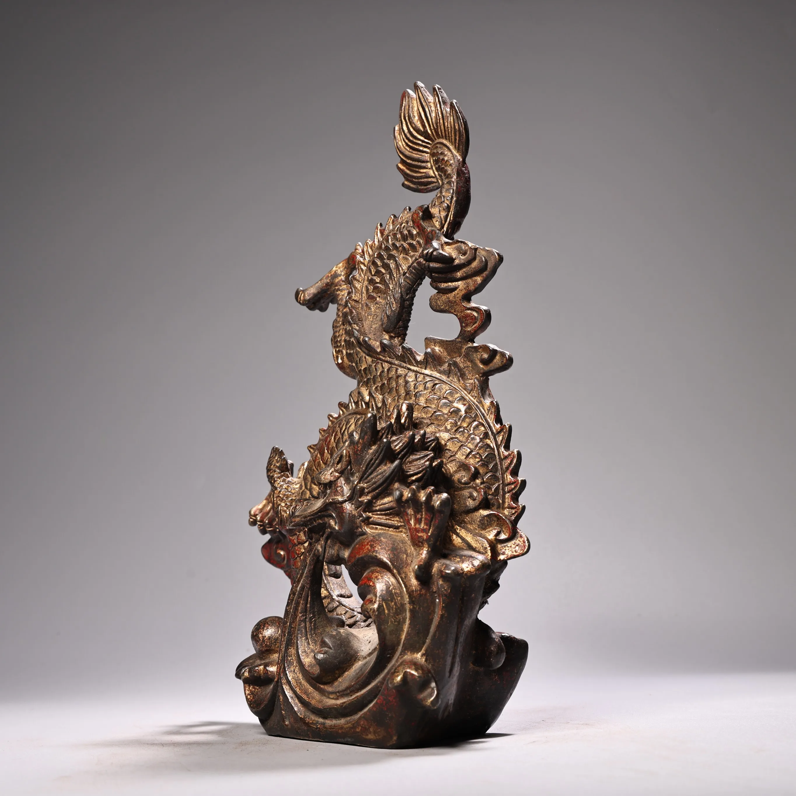 Exquisite Antique-Style Dragon Figurine - Premium Quality Home Décor Stunning Desk Sculpture, Unique Collectible Animal Ornament