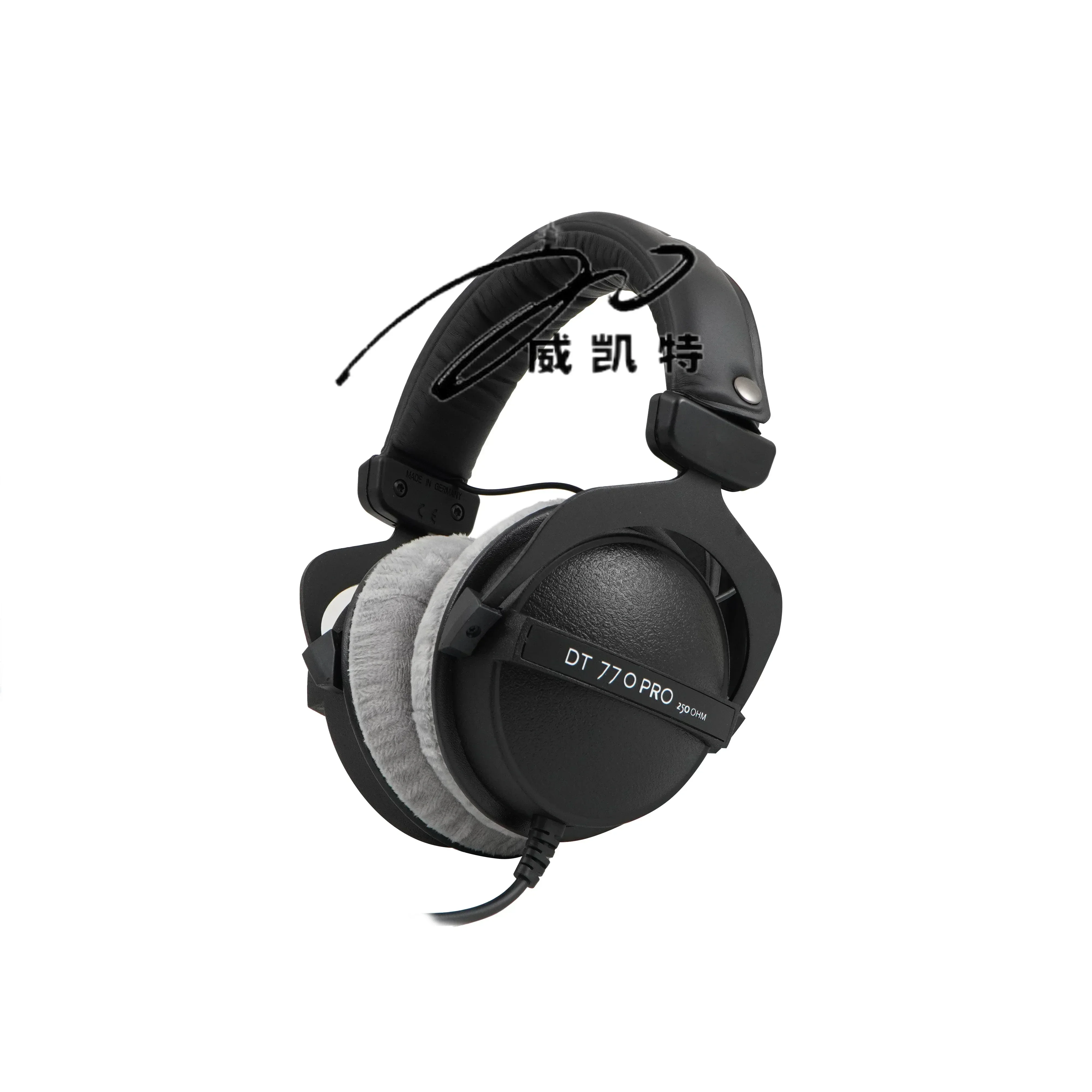 Professional wired stereo headphones, computer mixing DJ studio equipment, DT770 PRO recording, with RGB light, with sound card