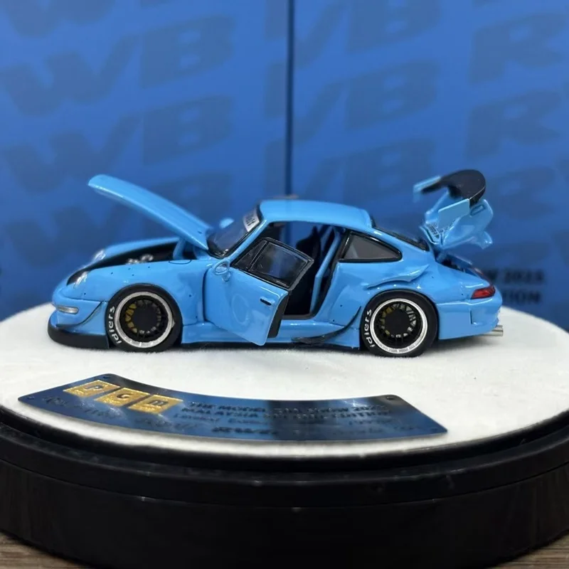 Nieuw Op Voorraad Pgm 1:64 Porsche Rwb 930 993 Maleisië Tentoonstelling Editie Auto Legering Miniatuur Diecast Porsche Ornamenten Aangepaste Speelgoed