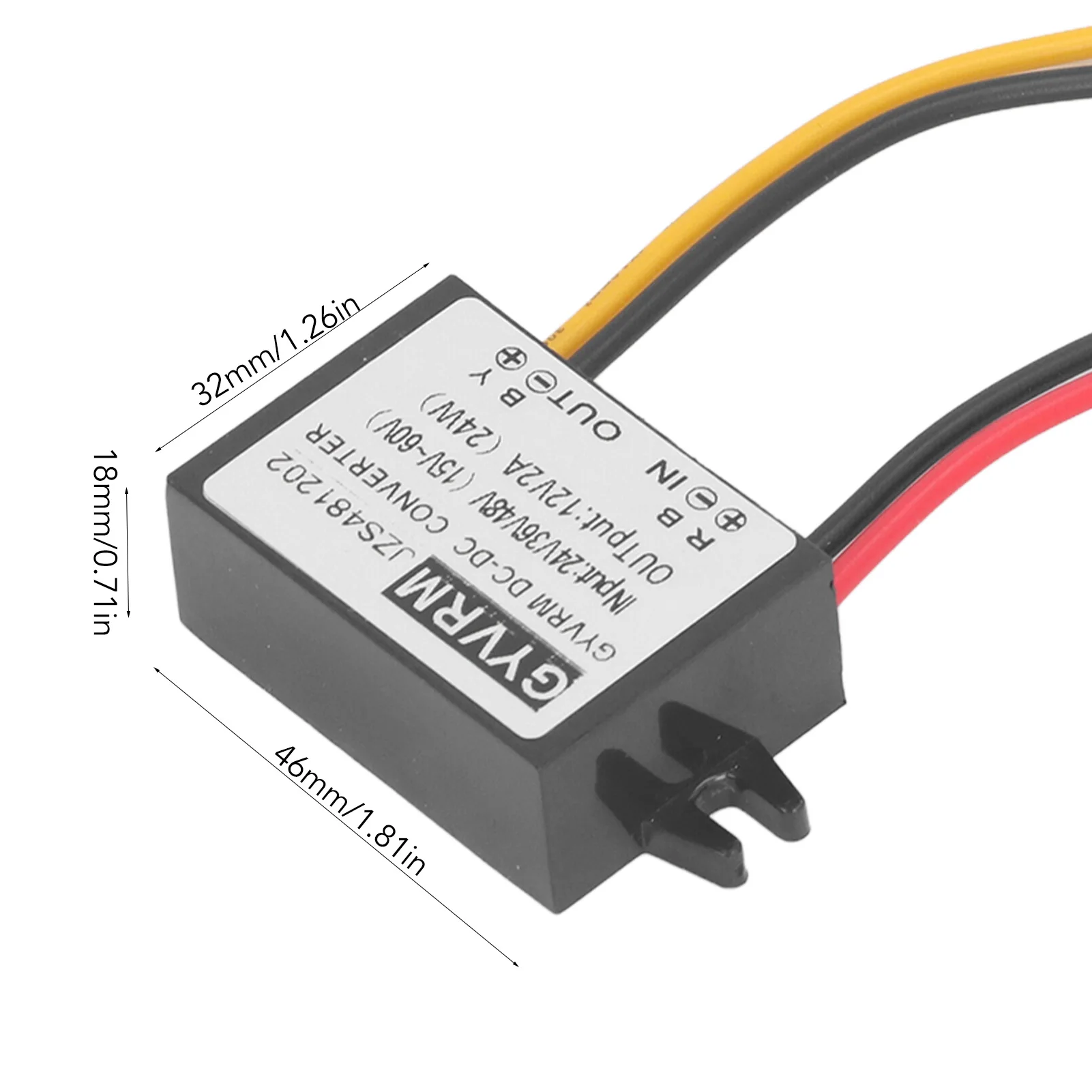 to  Voltage Regulator  to   Converter 24V 36V 48V to 12V 2A 24W High Efficiency IP67 Waterproof Voltage Reducer
