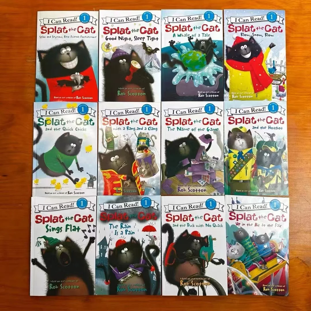 Imagem -03 - Inglês Versão eu Posso Ler Graded Reading Book Splat The Cat 20 Volumes