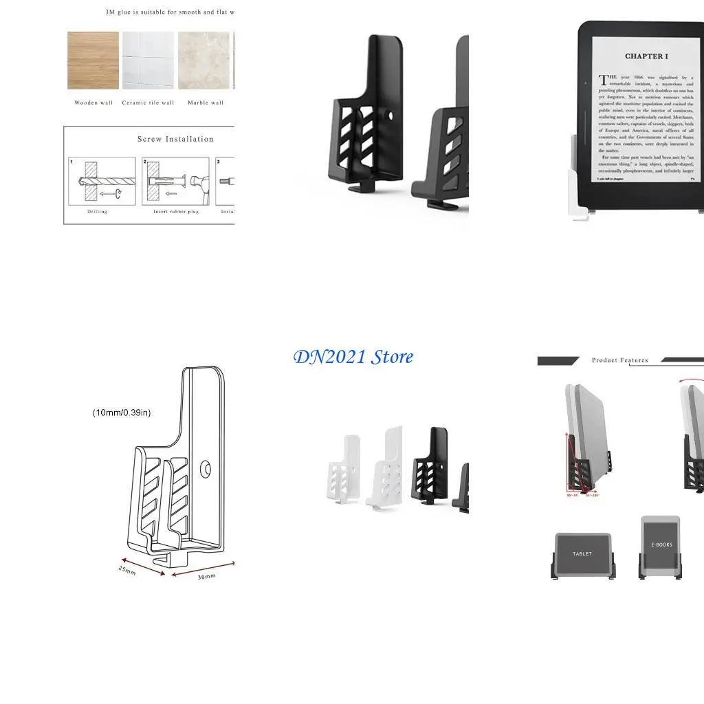 

F3KE Universal Tablet Wall Mount Adjustable Laptop Holder For E-Reader Bracket
