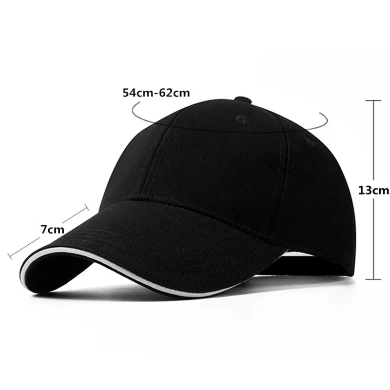 SN55Hats for Men Casual Plain Solid Color Baseball Cap Women Adjustable Breathable Hats Men Hip Hop Cap Streetwear Trucker H$@1w