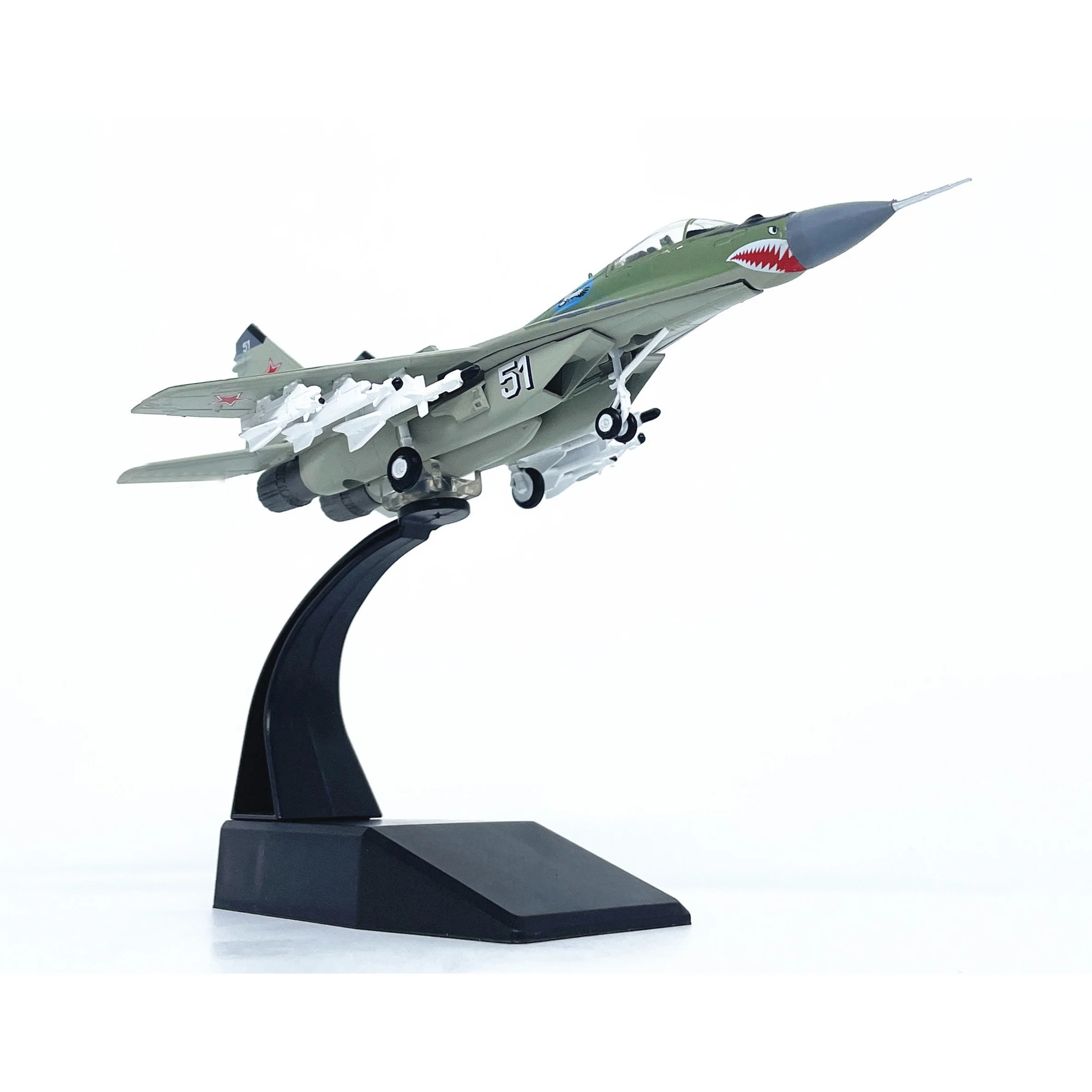 1: 100 Russian MIG29 fighter jet model static alloy finished product model