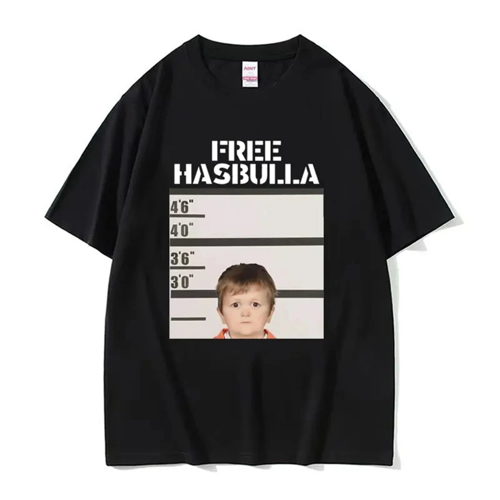 Funny Hasbulla Meme Graphic T Shirt for Men Women Fashion Oversized Tee Shirt Male Cotton Short Sleeve T-shirt Streetwear 70280