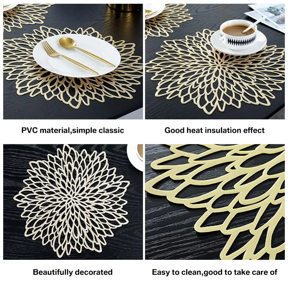 Mantel de PVC para mesa comedor con posavasos y almohadilla hueca - imagen 3