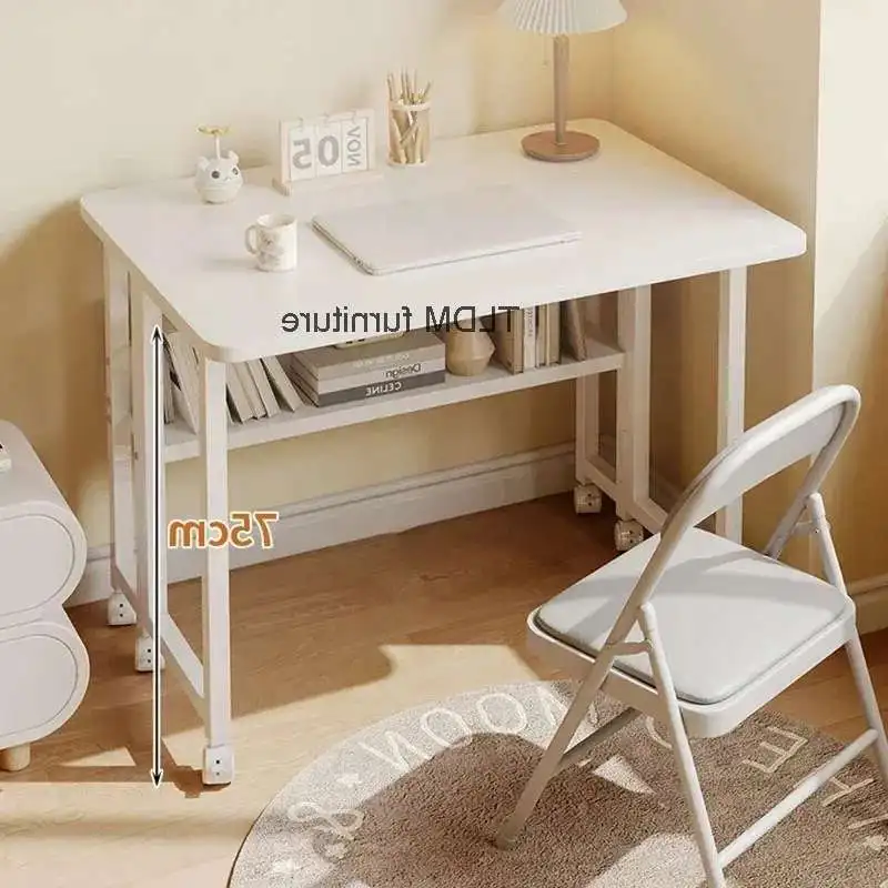 

Simple Folding Computer Desks Bedroom Bedside Movable Office Desk Computer Tables Modern Home Dressing Table Office Furniture