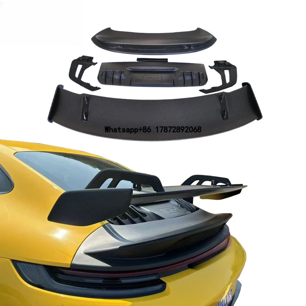 

Wholesale High Quality for 911 992 Dry Carbon Fiber Rear Trunk Spoiler Wing Rear Boot Spoiler Upgrade GT3 Style Body Kit