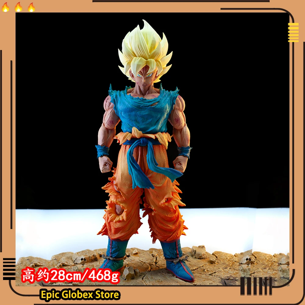 28cm Dragon Ball Anime Son Goku Character Goku Super Saiyan 1 Action Figure PVC Model Statue Desktop Decoration Collection Toy C