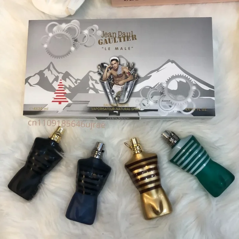 Men Portable Eau De Parfum Set 30ml*4 Long Lasting Oriental Woody Scent Rich Warm Masculine Aroma with Deep Refined Variants view 2