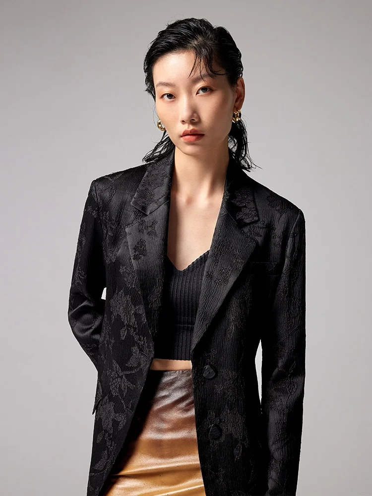 

XMOOM Bla: Модный женский костюм с утягивающим поясом, оригинальный дизайн, однобортный пиджак с длинными рукавами, приталенный крой