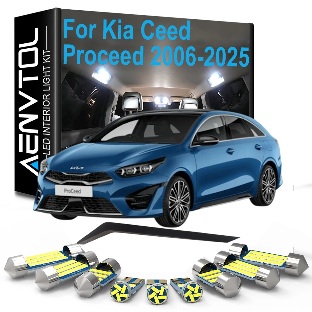 For Kia Ceed Proceed Hatchback SW 2006 - 2018 2019 2020 2021 2022 2023 2024 2025, LED Interior Dome Reading Map Light Bulb Kit
