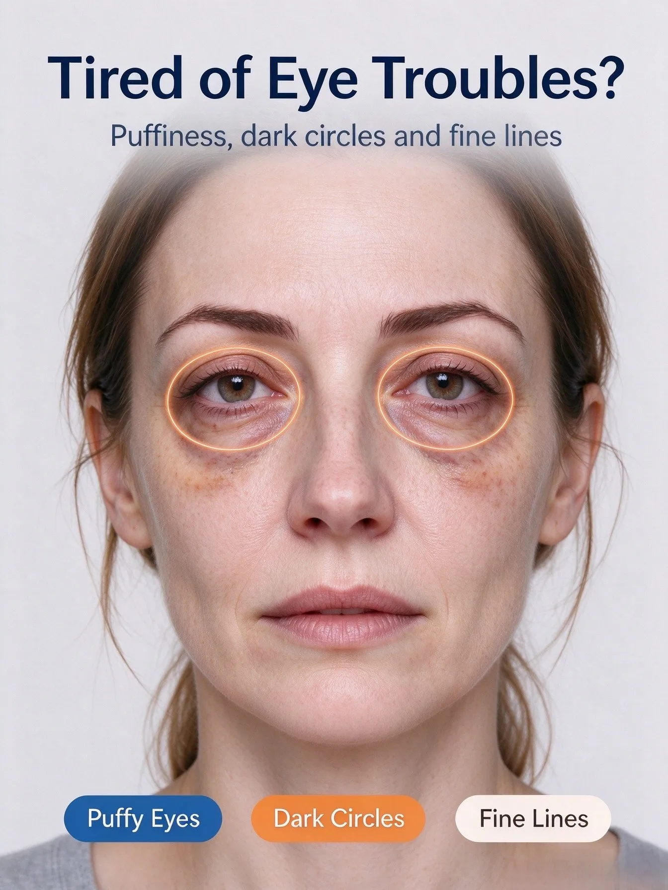 Under Eye Repair Cream, Brighten Dull Skin, Lift Sagging Eye Area, Fade Fine Lines, Relieve Puffy Eyes