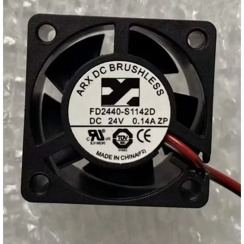 

ARX FD2440-S1142D DC 24V 0.14A 40x40x20mm 2-Wire Server Cooling Fan