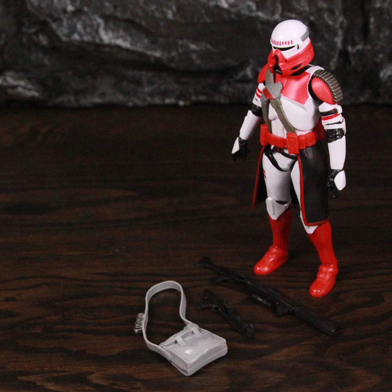 Nieuw lichaam - Star Wars 187th Airborne Purple Shock Red Coruscant Airborne Trooper Squadron 6 "Action Figure Doll Model Clone Toys