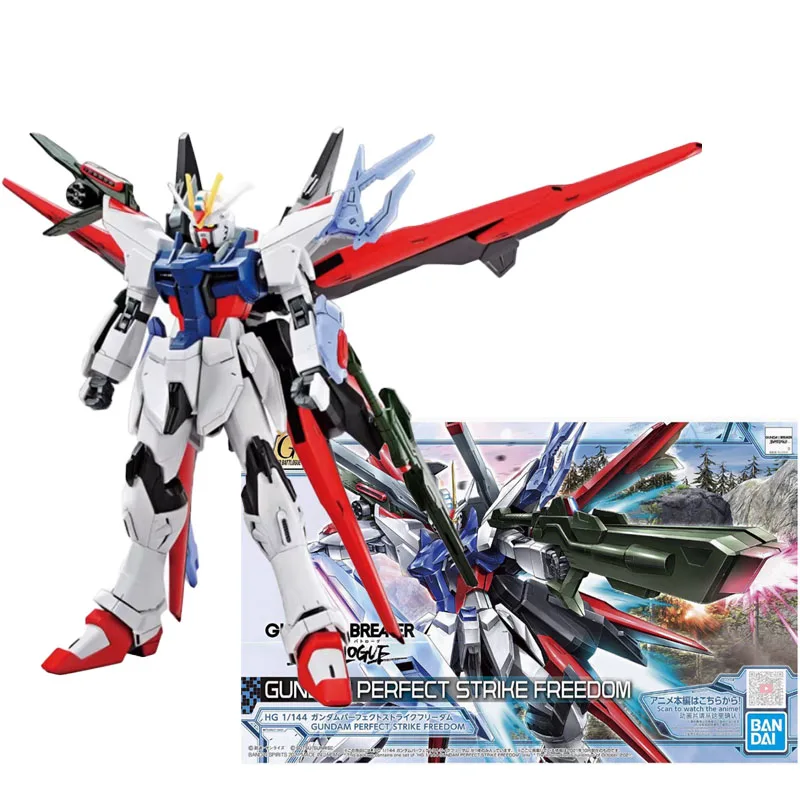 

Bandai HG 1/144 Gundam Perfect Sirike Freedom Anime Figures Build&GBB Action Figure Assembly Model Toys Gifts Adult Collection