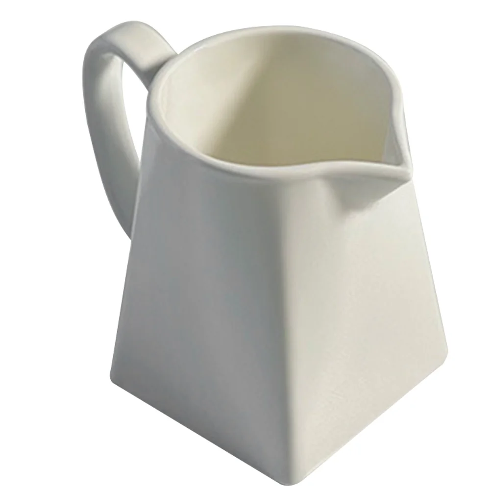

Stylish Ceramic Pitcher 230ml Sleek Design Easy Pouring Spout Compact Size Perfect for Coffee Tea and Afternoon Gatherings